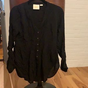 Black, Anthropologie size 4 shirt. Brand Maeve